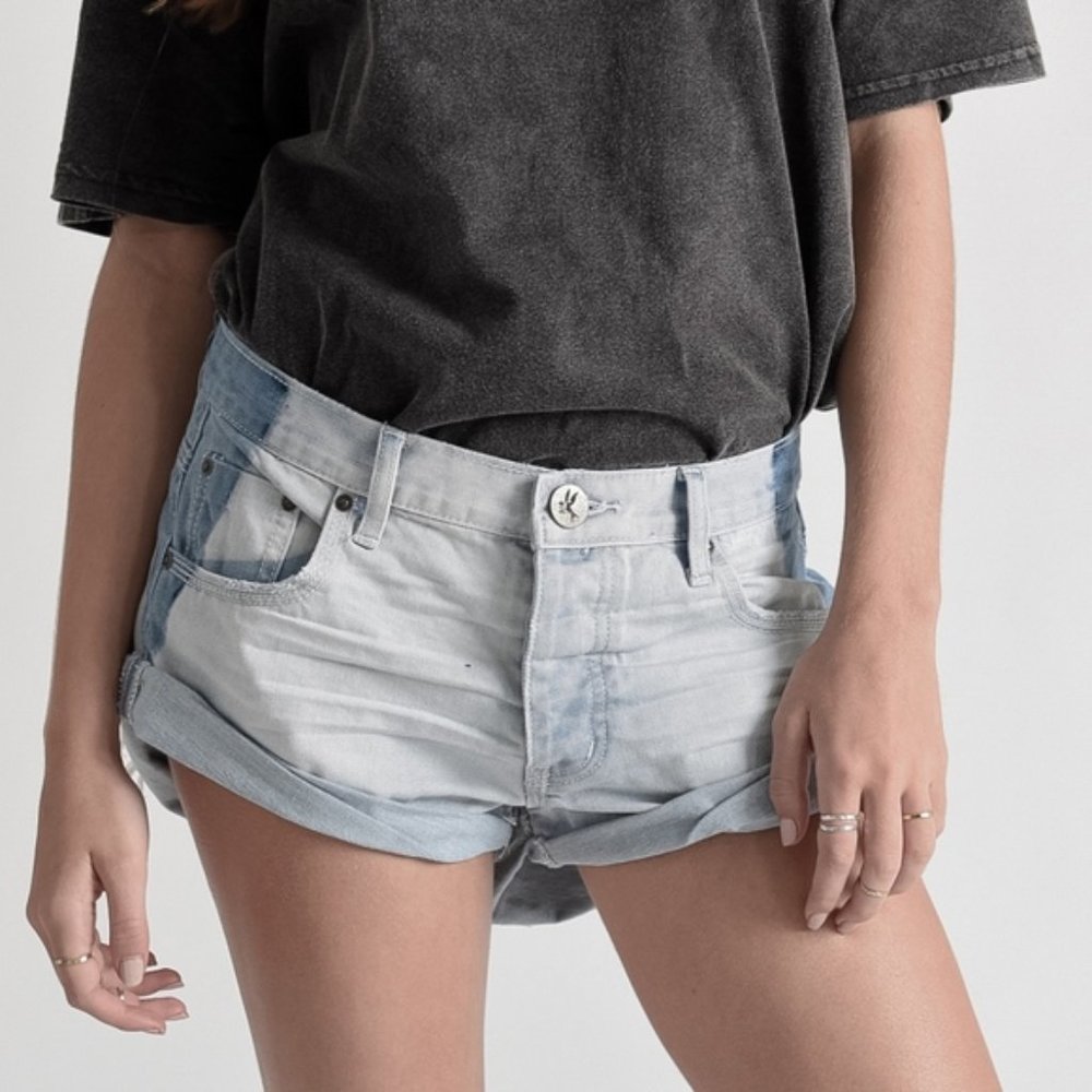 NWT One Teaspoon Brando Bandit Denim Shorts